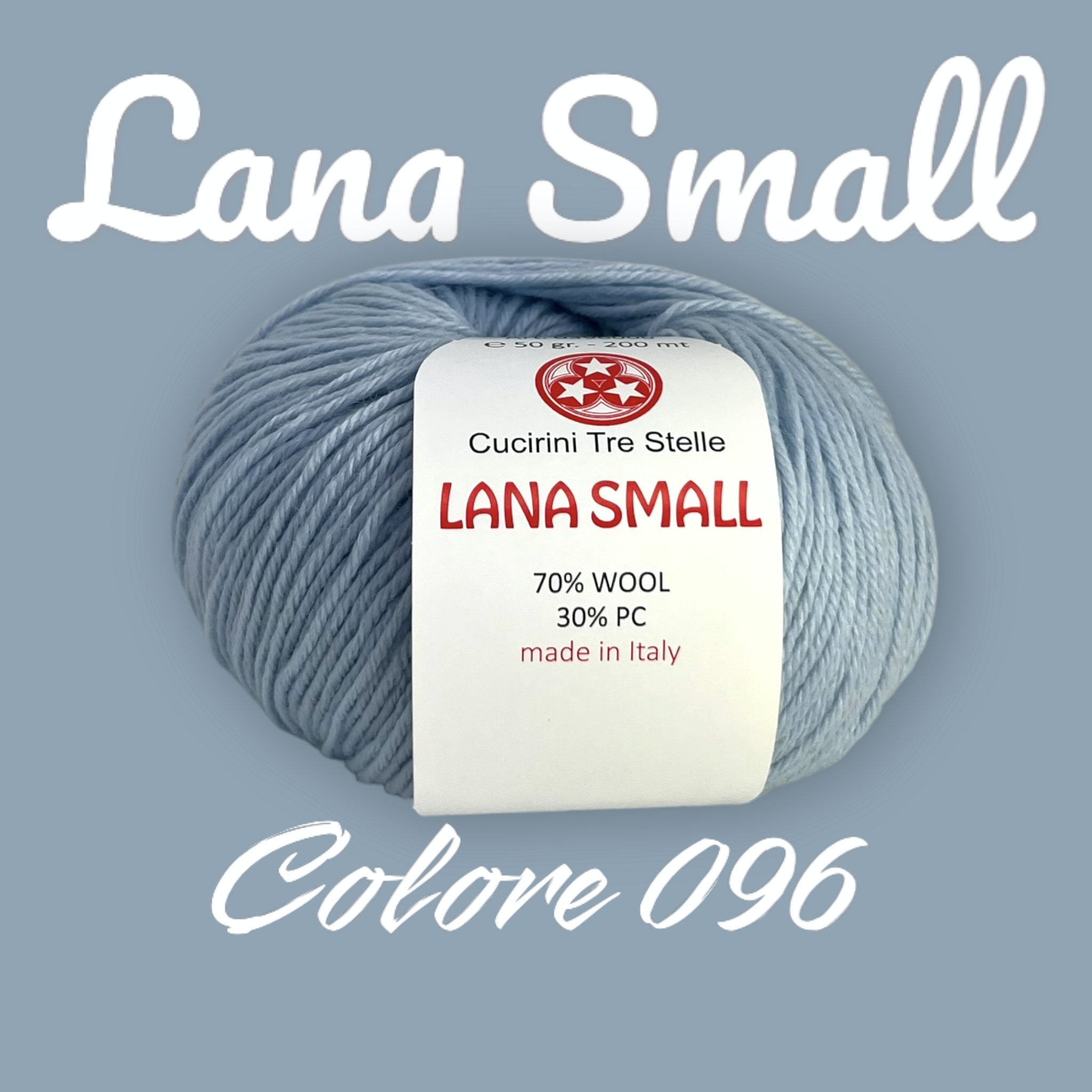 Bundle 10 gomitoli Lana Small Cucirini Tre Stelle – 70% Lana 30% Acrilico -  Ricamiamo