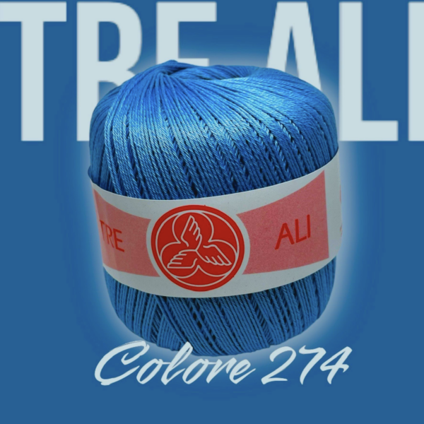 Tre Ali Cucirni Tre stelle – 100% Puro Cotone – 100 Gr – Titolo 3