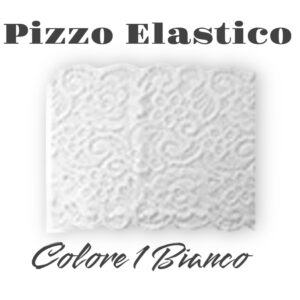 Pizzo Elastico LS215 Colore 1 Bianco