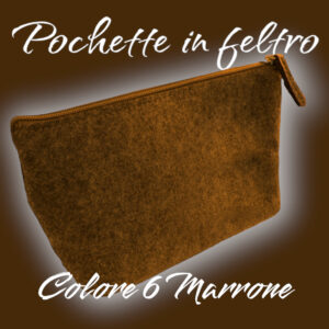 Pochette in Feltro PO002 Colore 6 Marrone