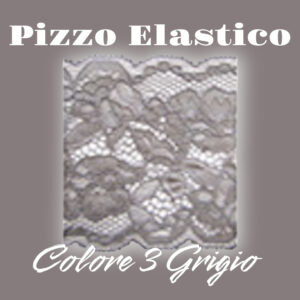 Pizzo Elastico Colore 3 Grigio