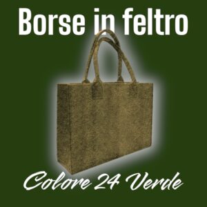 Borse in Feltro Colore 24 Verde