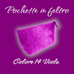 Pochette in feltro PO001 Colore 14 Viola