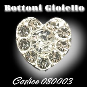 Bottoni Gioiello Cuore codice 080003