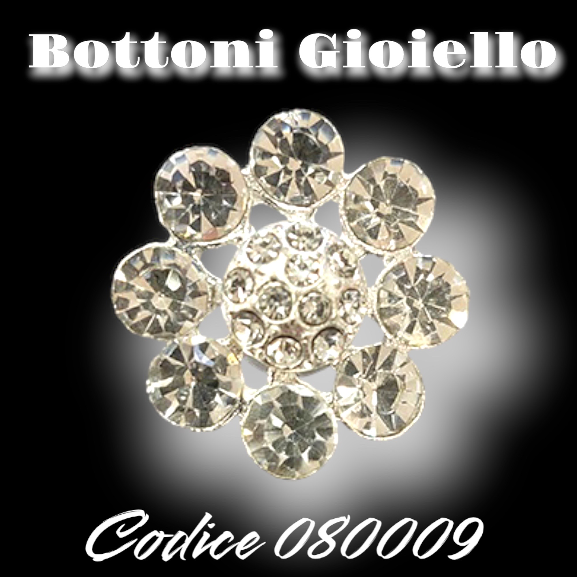 Bottoni gioiello di strass