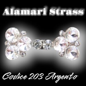 Alamari con Strass 203 Argento