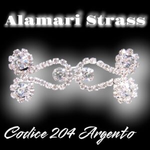 Alamari con Strass 204 Argento