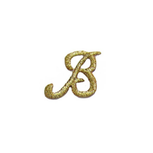 Personalizza con Stile: Applique Termoadesive Lettere Maiuscolo con grazie ORO 840 h.2,5 cm