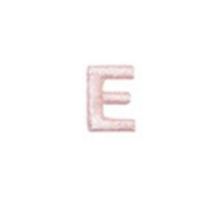 Personalizza con Stile: Applique Termoadesive Lettere Maiuscolo ROSA 870 h2cm.