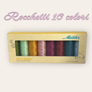 Rocchetti di Filo in 10 Colori Assortiti