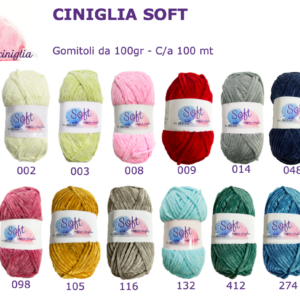 Gomitolo di Ciniglia Morbidissima - SOFT 100g | 100% Poliestere | 100 mt | 19 Colori